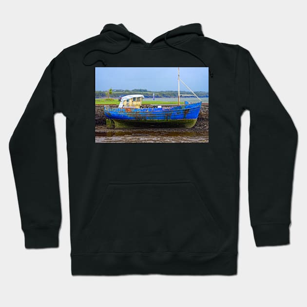 Tired Fishing Boat, Carrigaholt Hoodie by BrianPShaw